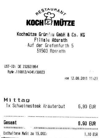 vscg Hffner Kochmtze Restaurant